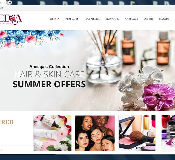 Aneeqa Cosmetics Website