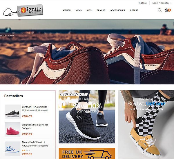ignite shoes website